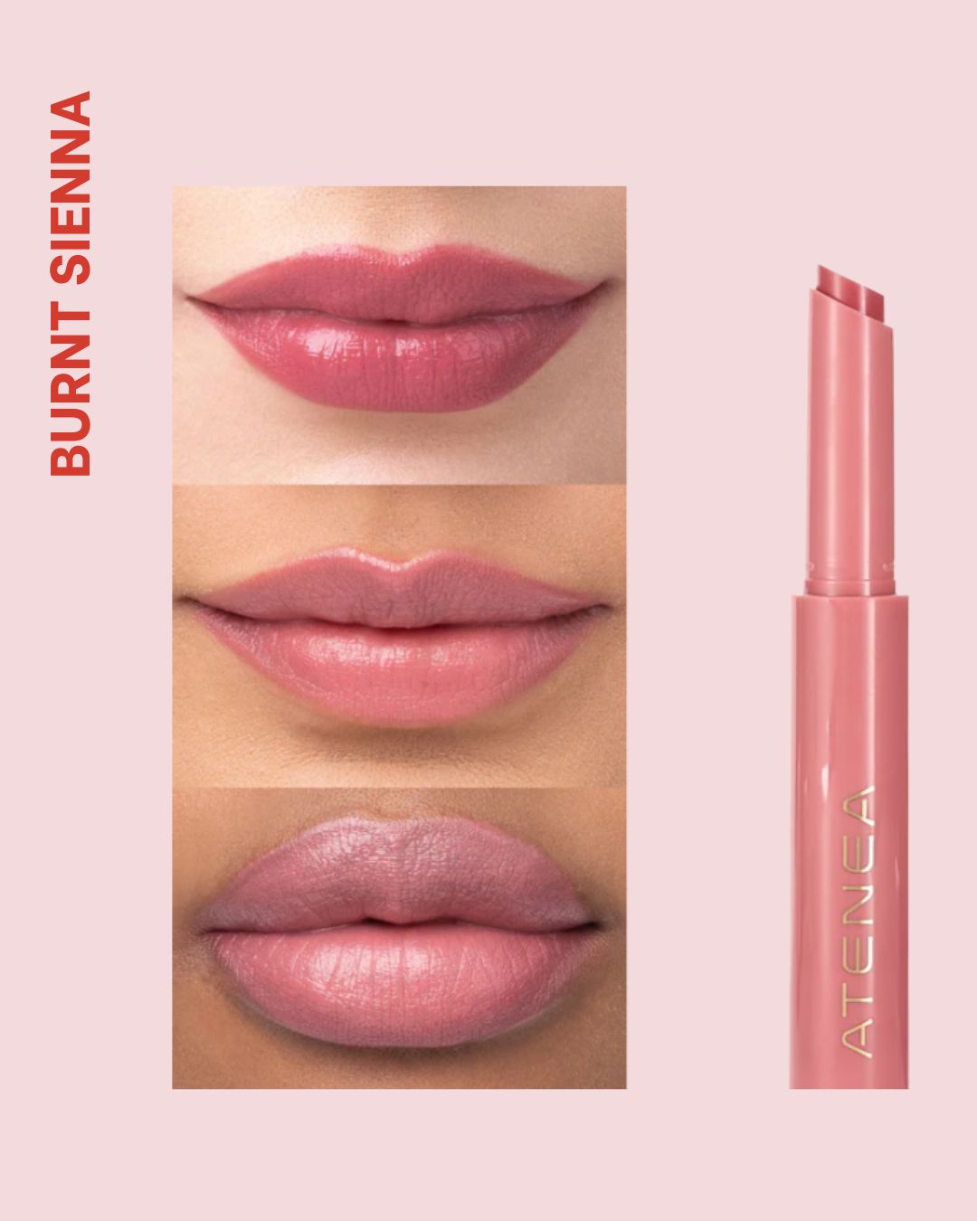 Lip Click Lipstick Atenea – Labial en Barra de Alta Pigmentación y Acabado Suave