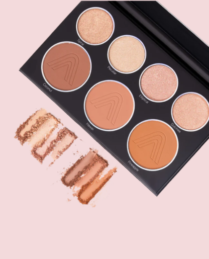 Paleta de Contorno e Iluminador Glamback Atenea