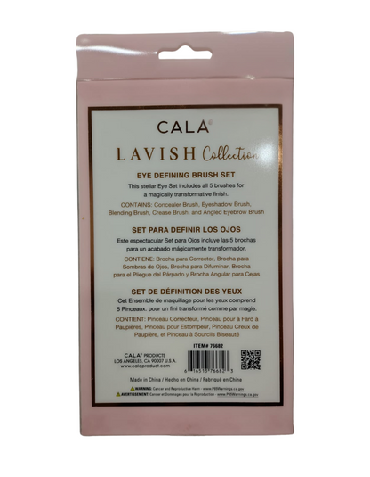 Set de Brochas para Ojos CALA Lavish Collection – 5 Piezas