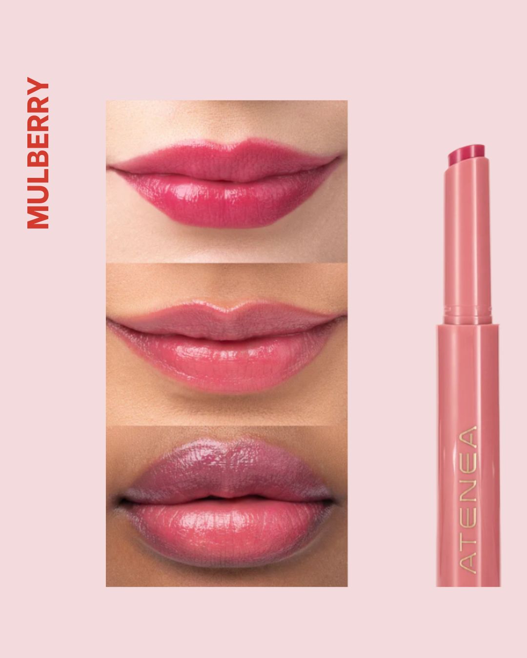 Lip Click Lipstick Atenea – Labial en Barra de Alta Pigmentación y Acabado Suave