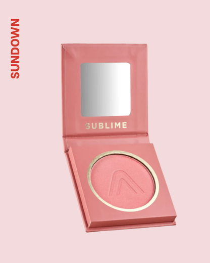 Rubor Compacto Sublime Atenea – Color Natural y Acabado Sedoso para un Rostro Radiante