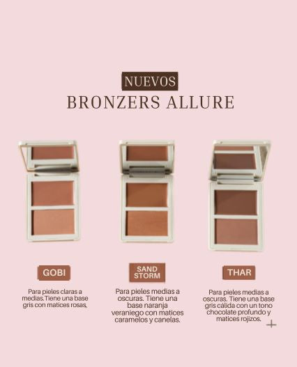Bronzer Allure Crema y Compacto Atenea | Contorno e Iluminación Natural