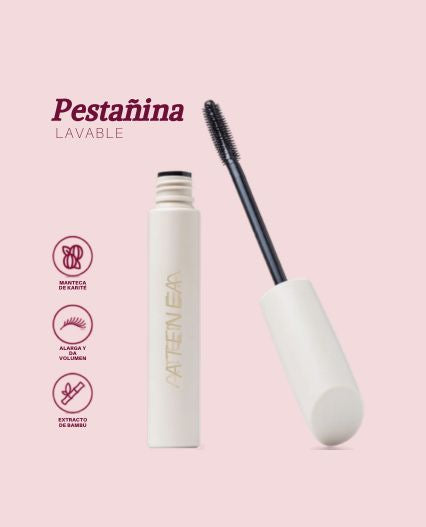 Máscara de Pestañas Atenea Lavable Alarga y Da Volumen – Negro