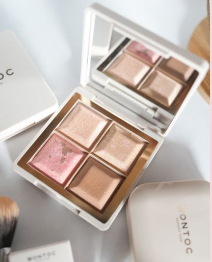 Paleta de Bronceador, rubor e iluminador Light Set Montoc