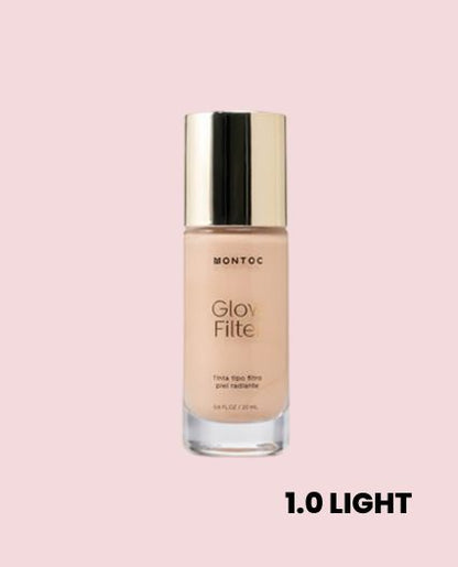 Tinta Hidratante Glow Filter Montoc – Base de Maquillaje Ligera con Acabado Natural