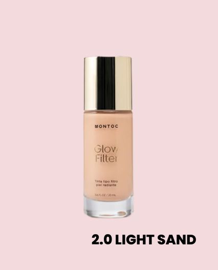 Tinta Hidratante Glow Filter Montoc – Base de Maquillaje Ligera con Acabado Natural
