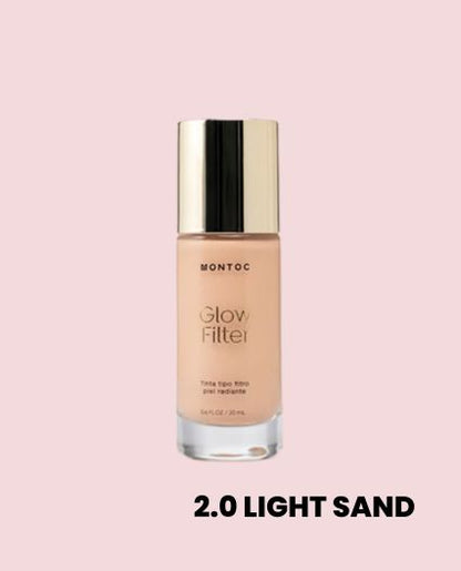 Tinta Hidratante Glow Filter Montoc – Base de Maquillaje Ligera con Acabado Natural