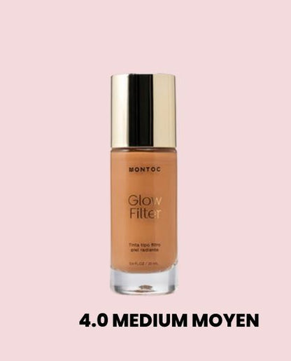 Tinta Hidratante Glow Filter Montoc – Base de Maquillaje Ligera con Acabado Natural