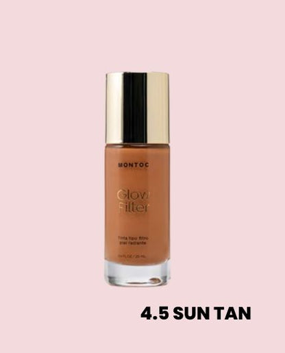 Tinta Hidratante Glow Filter Montoc – Base de Maquillaje Ligera con Acabado Natural