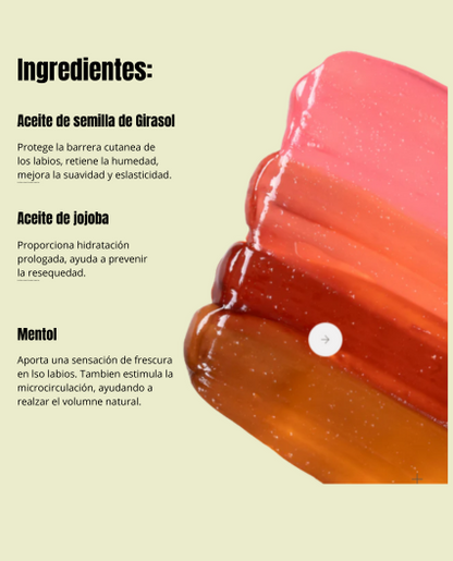 Lip Oil Tinted Atenea – Aceite Labial con Color e Hidratación Intensa