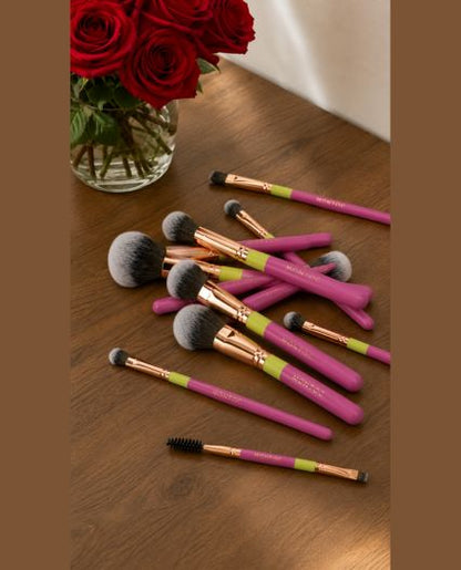 Kit de Brochas Fluffy Montoc | Brochas de Maquillaje para Rostro y Ojos