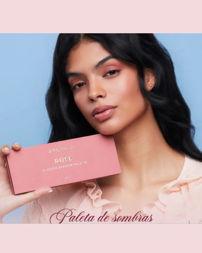 Sombras Sublime Rose Atenea – Paleta de Sombras de Alta Pigmentación
