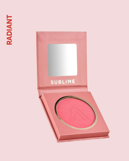 Rubor Compacto Sublime Atenea – Color Natural y Acabado Sedoso para un Rostro Radiante